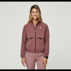 FIGS small Sydney jacket in mineral mauve (NWT)